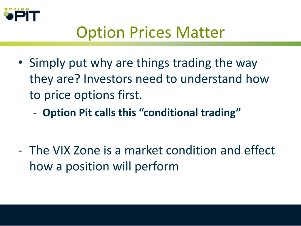 option prices matter