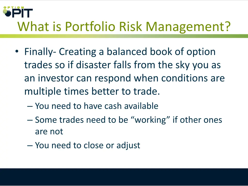 what is portfolio risk management