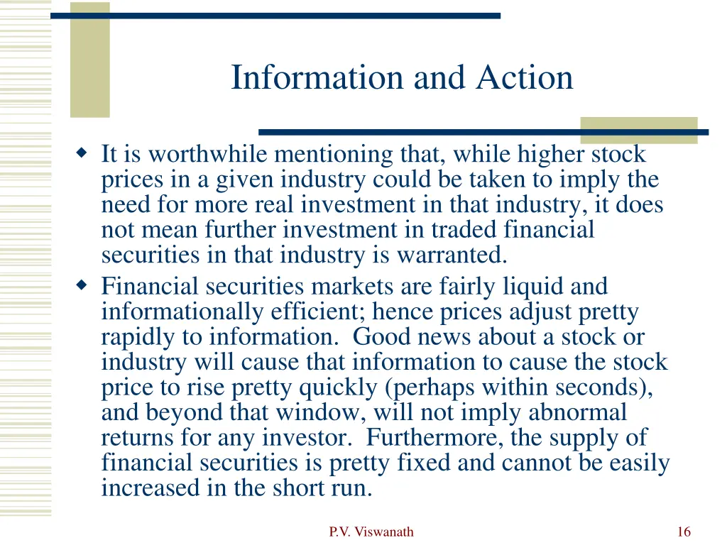 information and action