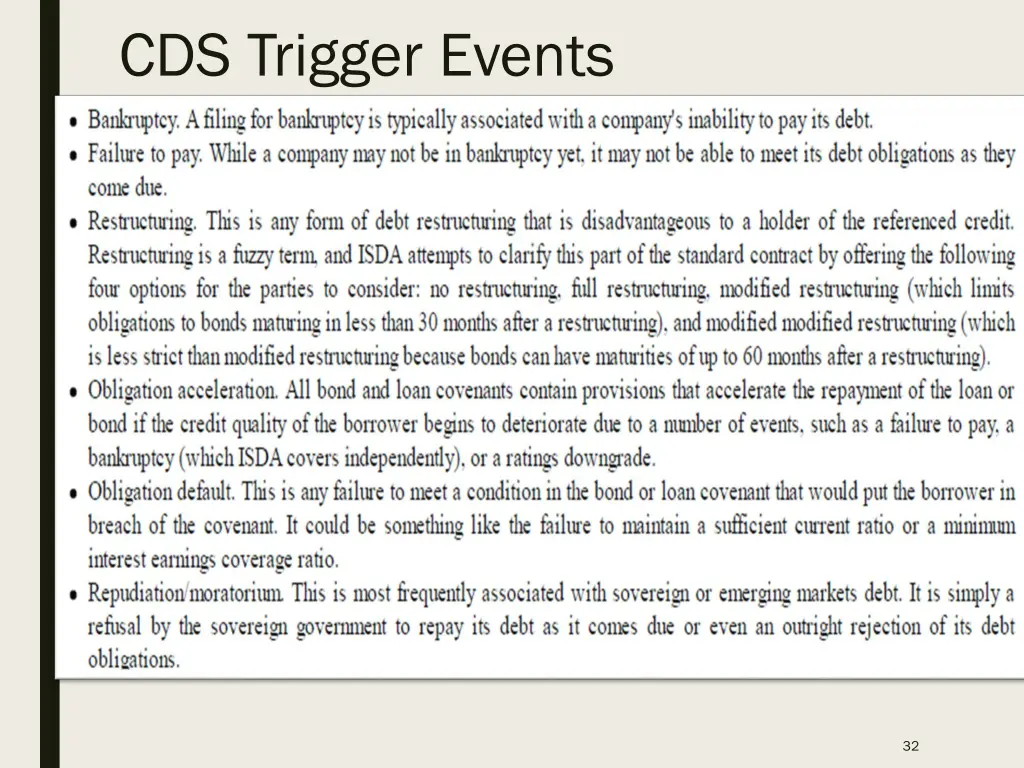 cds trigger events