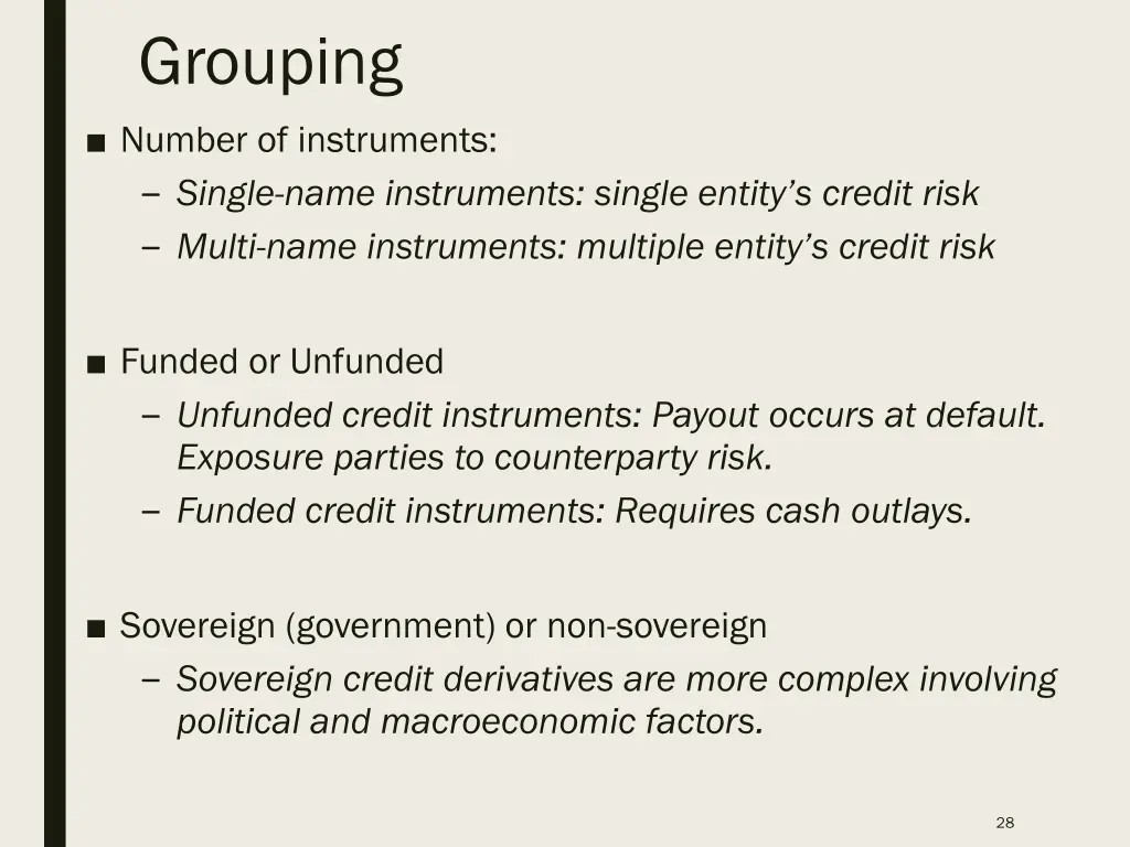grouping number of instruments single name
