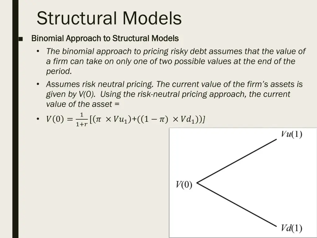 structural models binomial approach to structural