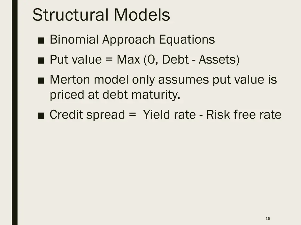 structural models