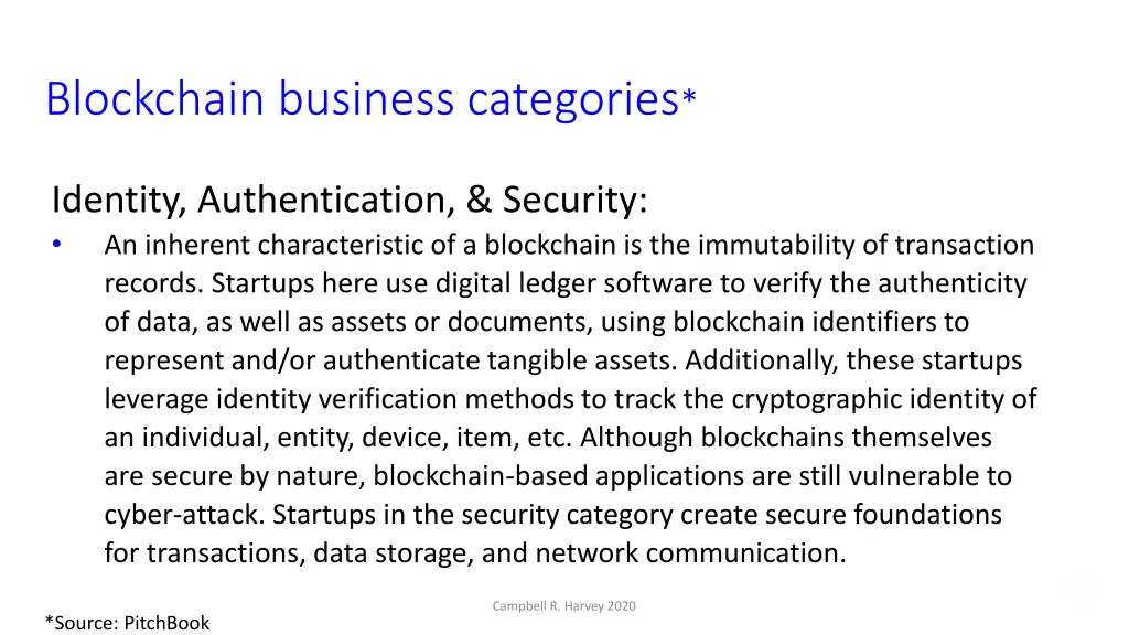 blockchain business categories 2