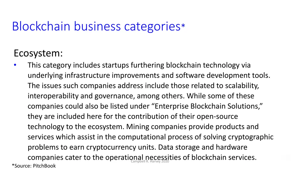 blockchain business categories 5