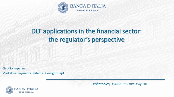 dlt applications in the financial sector