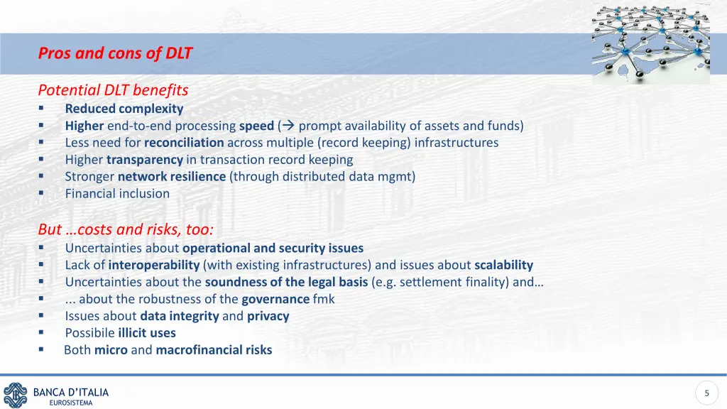 pros and cons of dlt
