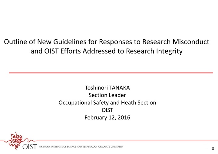outline of new guidelines for responses
