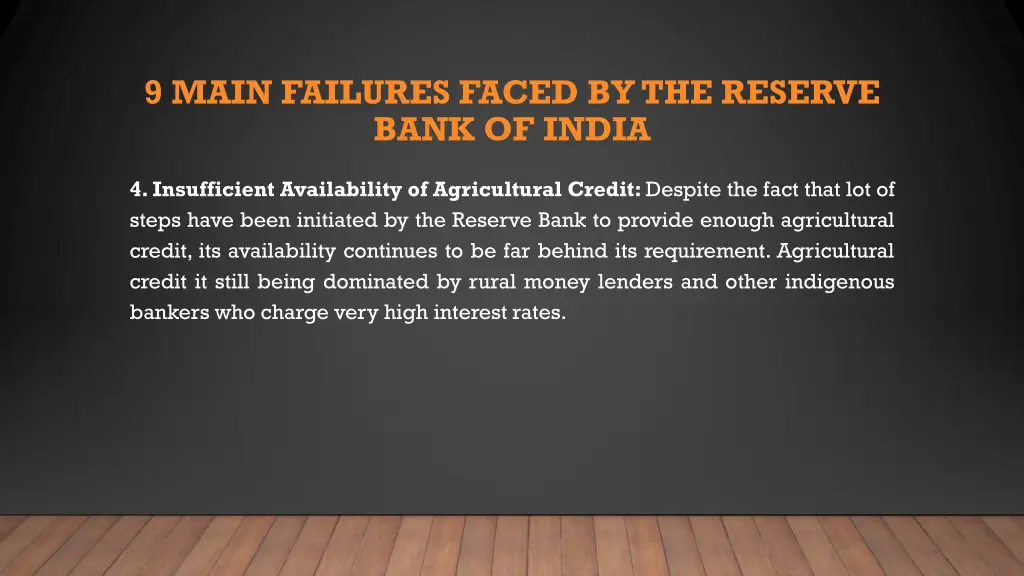 9 main failures faced by the reserve bank of india 3