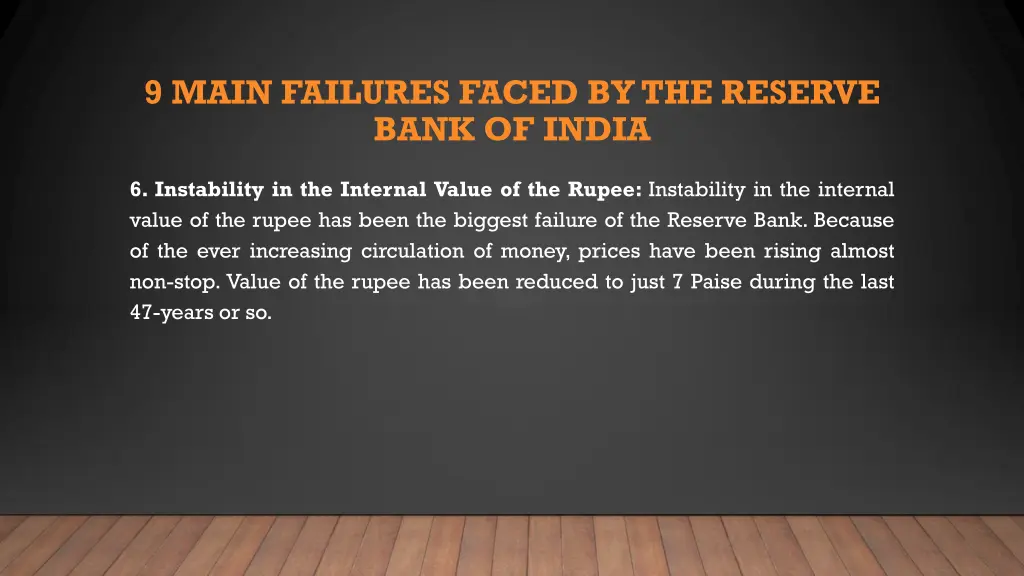 9 main failures faced by the reserve bank of india 5