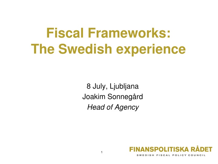 fiscal frameworks the swedish experience
