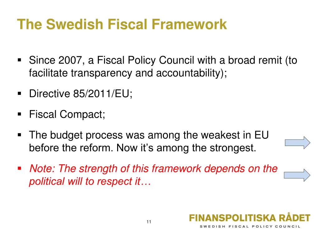 the swedish fiscal framework 1