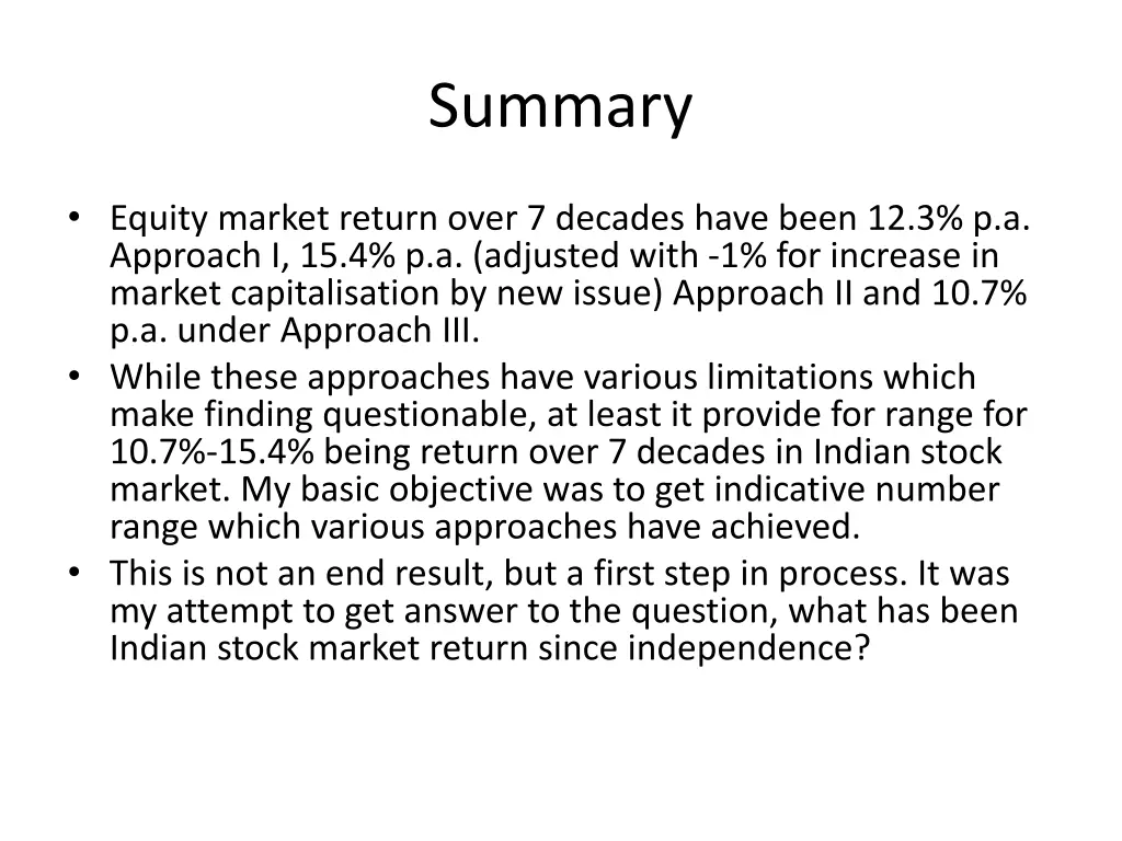 summary