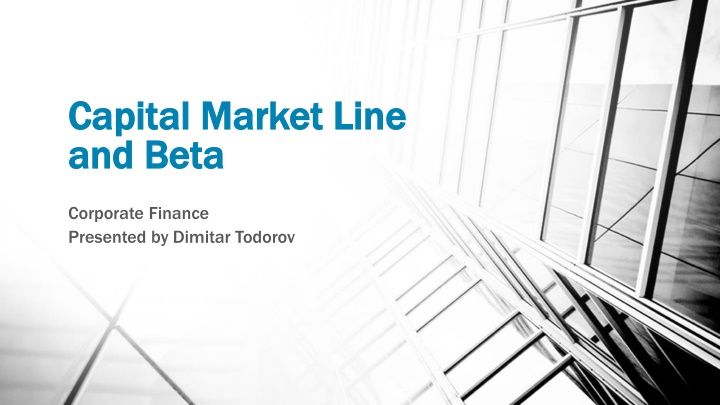 capital market line capital market line and beta