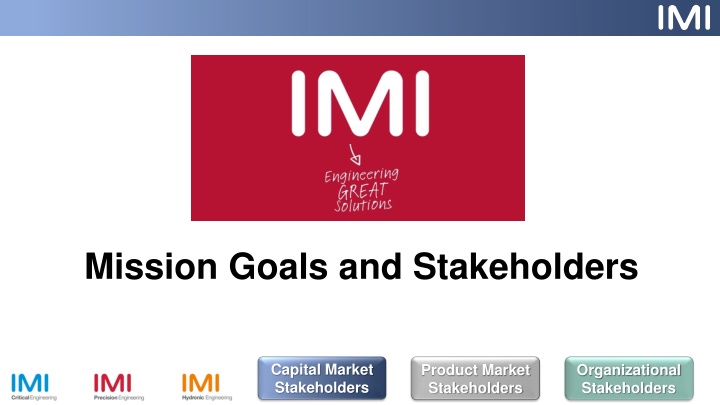 mission goals and stakeholders