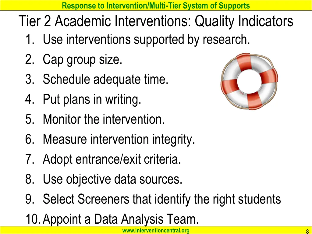 response to intervention multi tier system 7