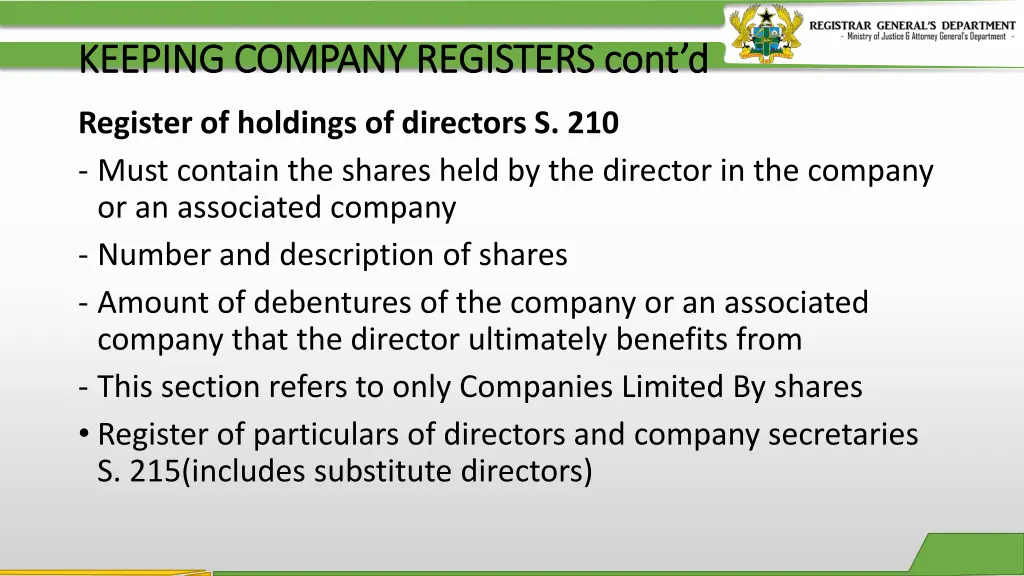 keeping company registers cont d keeping company