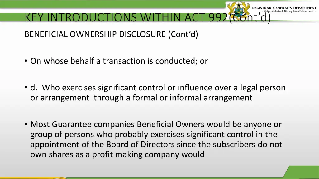 key introductions within act 992 cont d 8