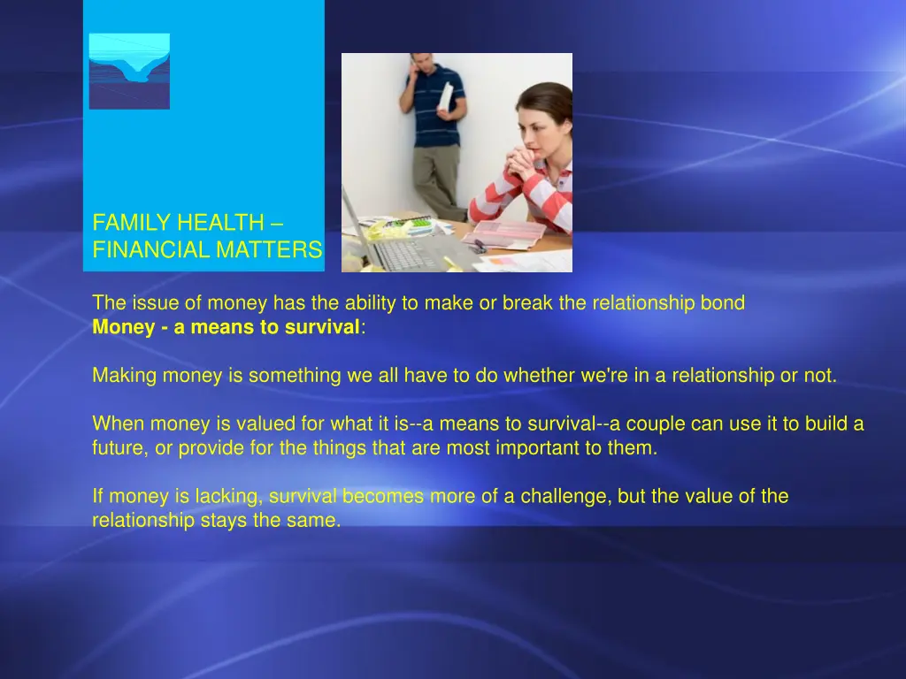 family health financial matters