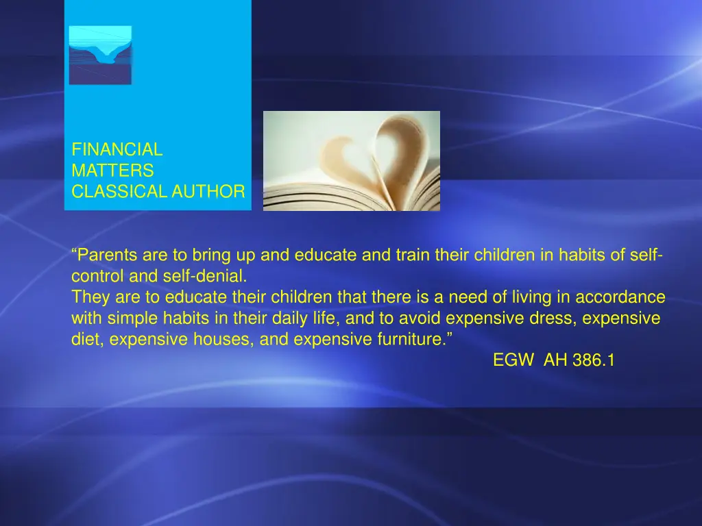 financial matters classical author