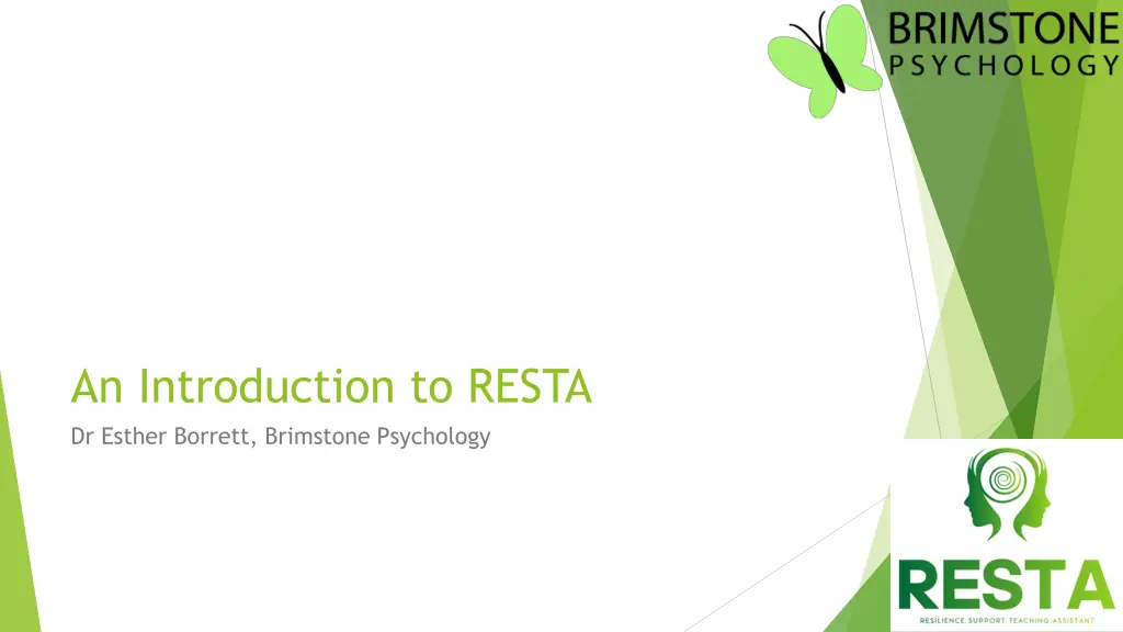 an introduction to resta dr esther borrett