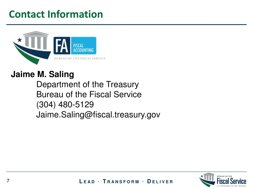 contact information
