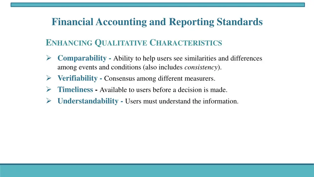 financial accounting and reporting standards 1