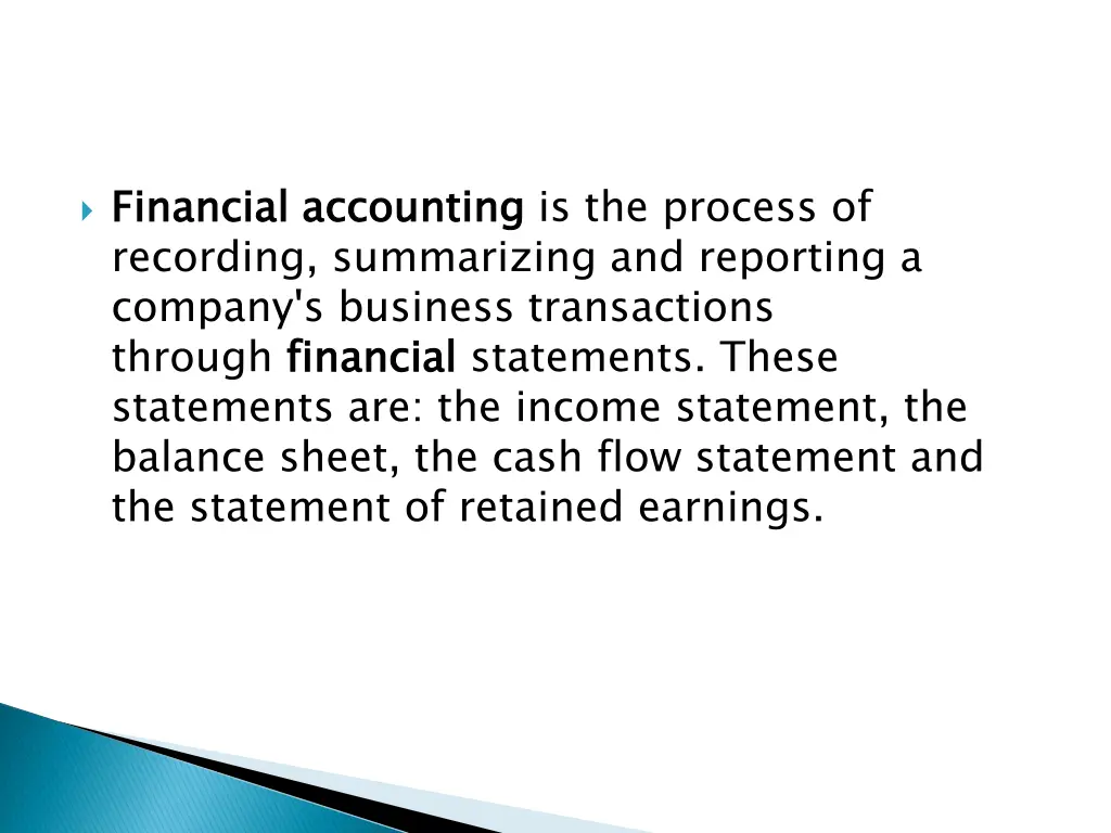 financial accounting recording summarizing
