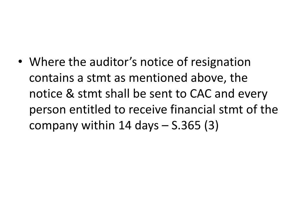 where the auditor s notice of resignation