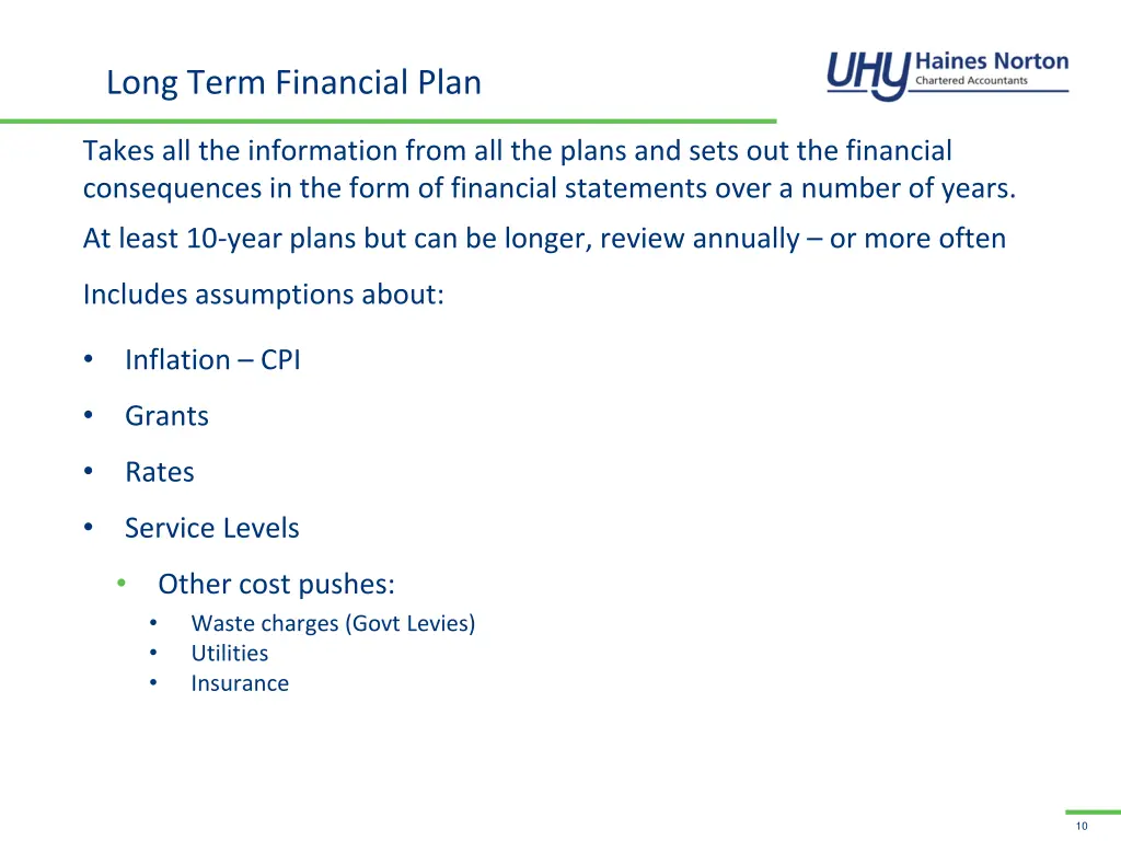 long term financial plan 1