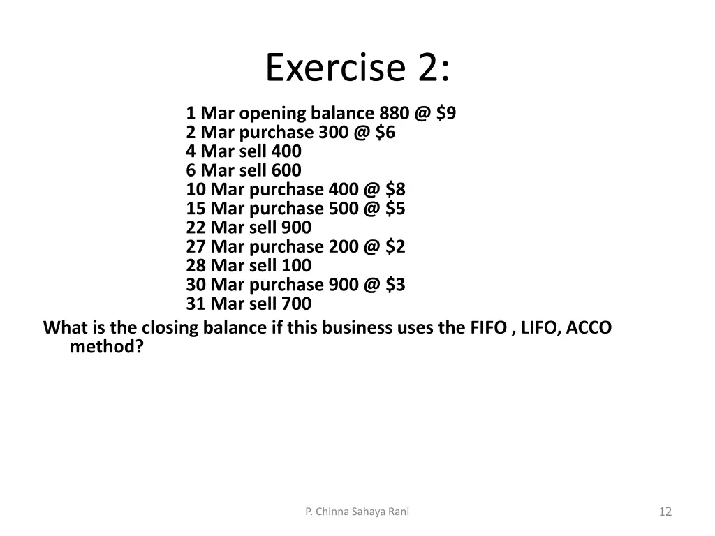 exercise 2