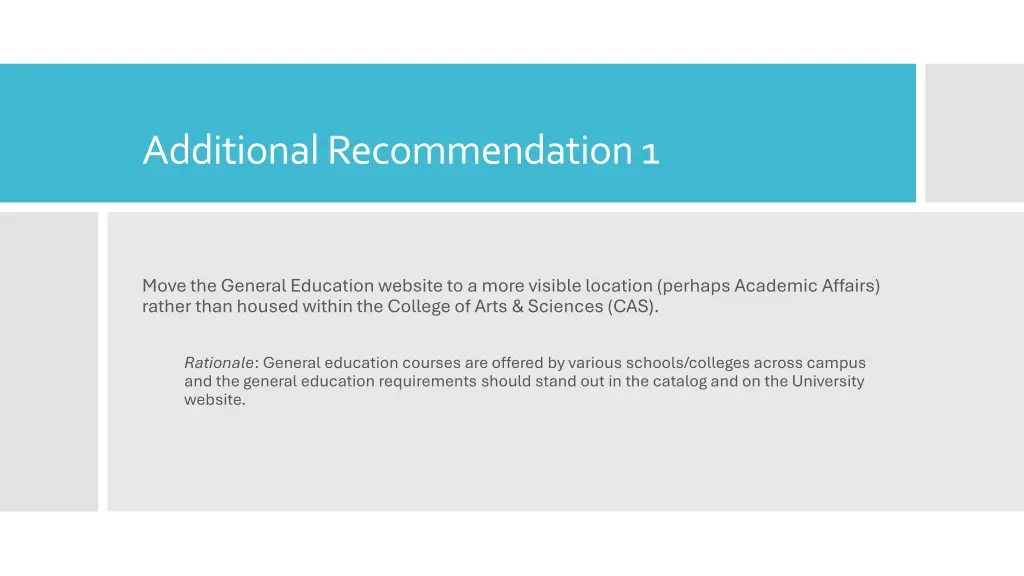 additional recommendation 1