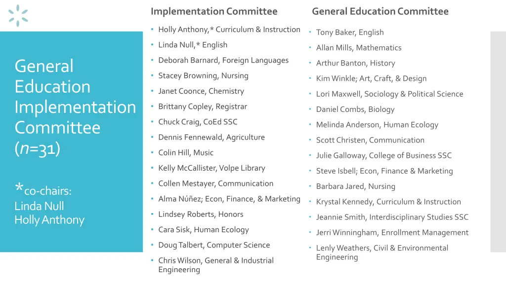 implementation committee