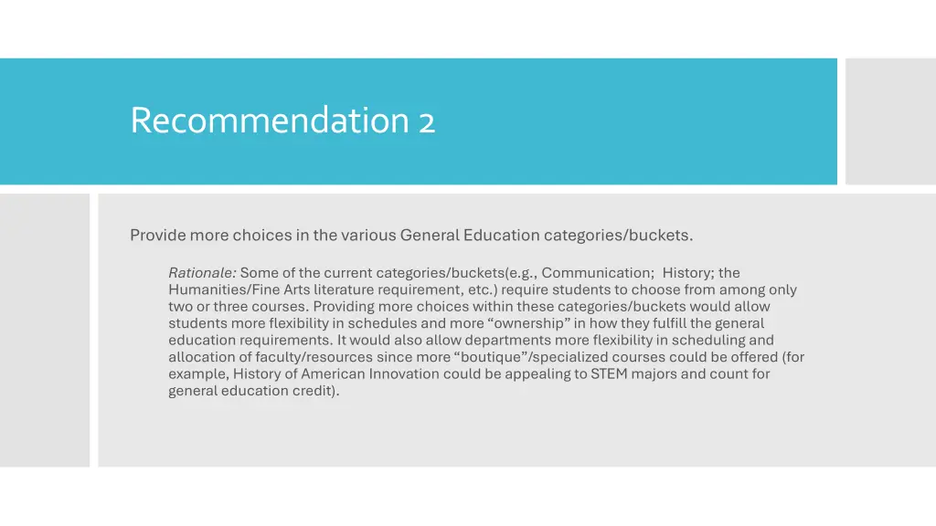 recommendation 2