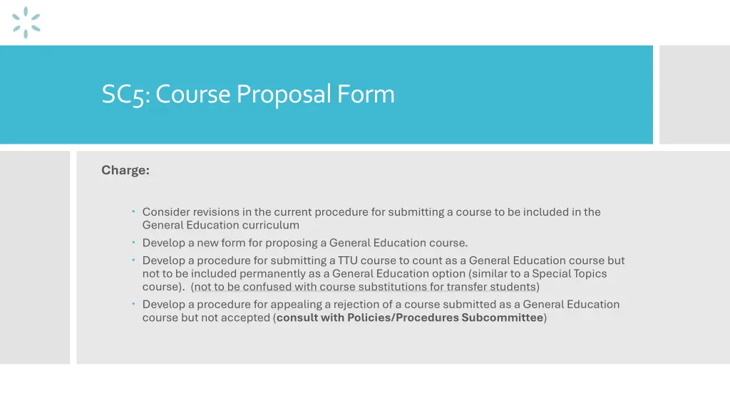 sc5 course proposal form