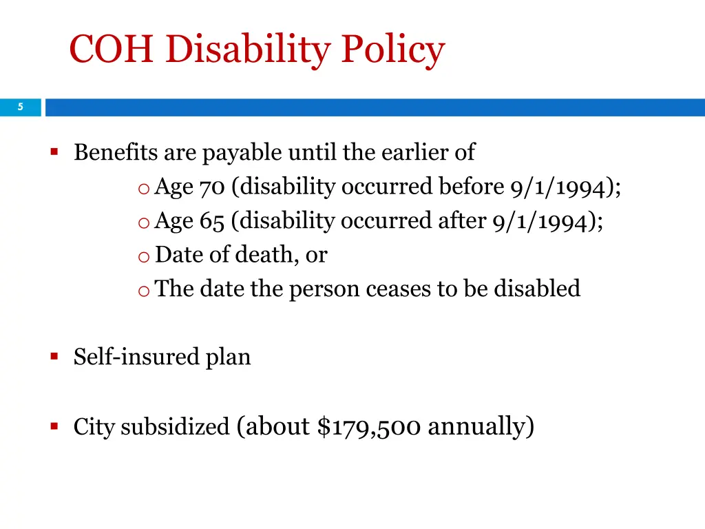 coh disability policy 1