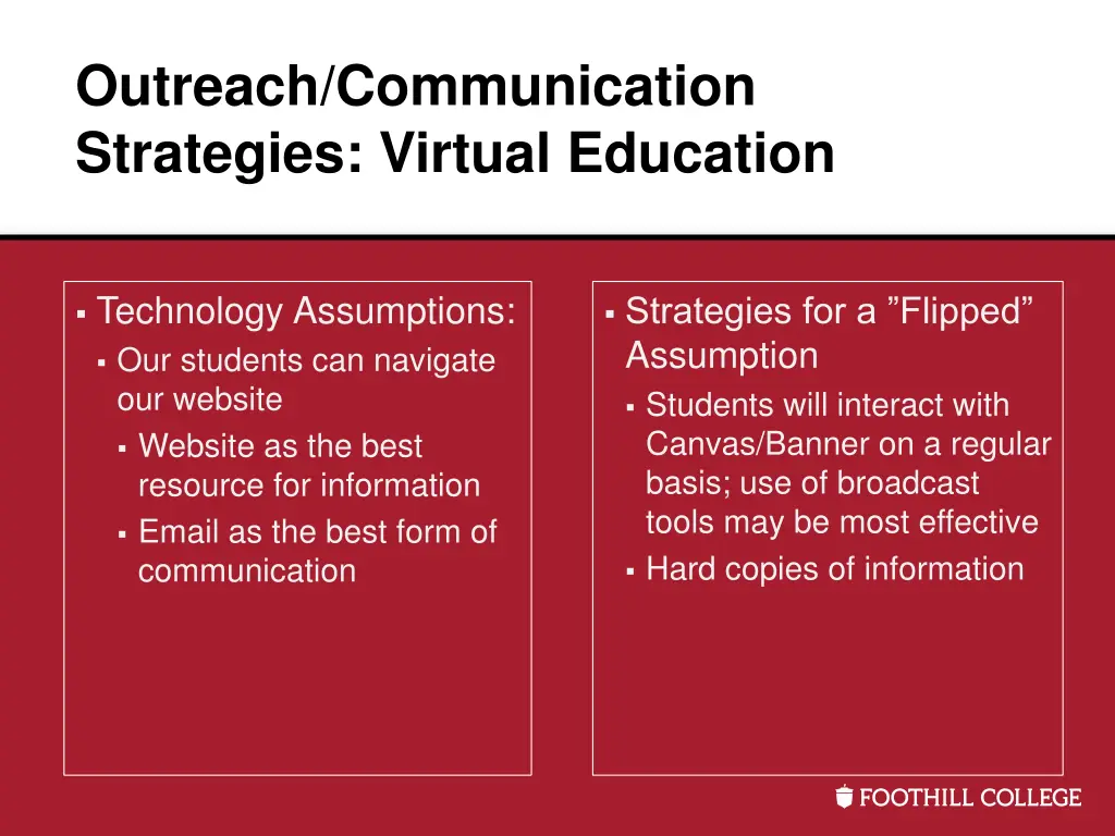 outreach communication strategies virtual 2