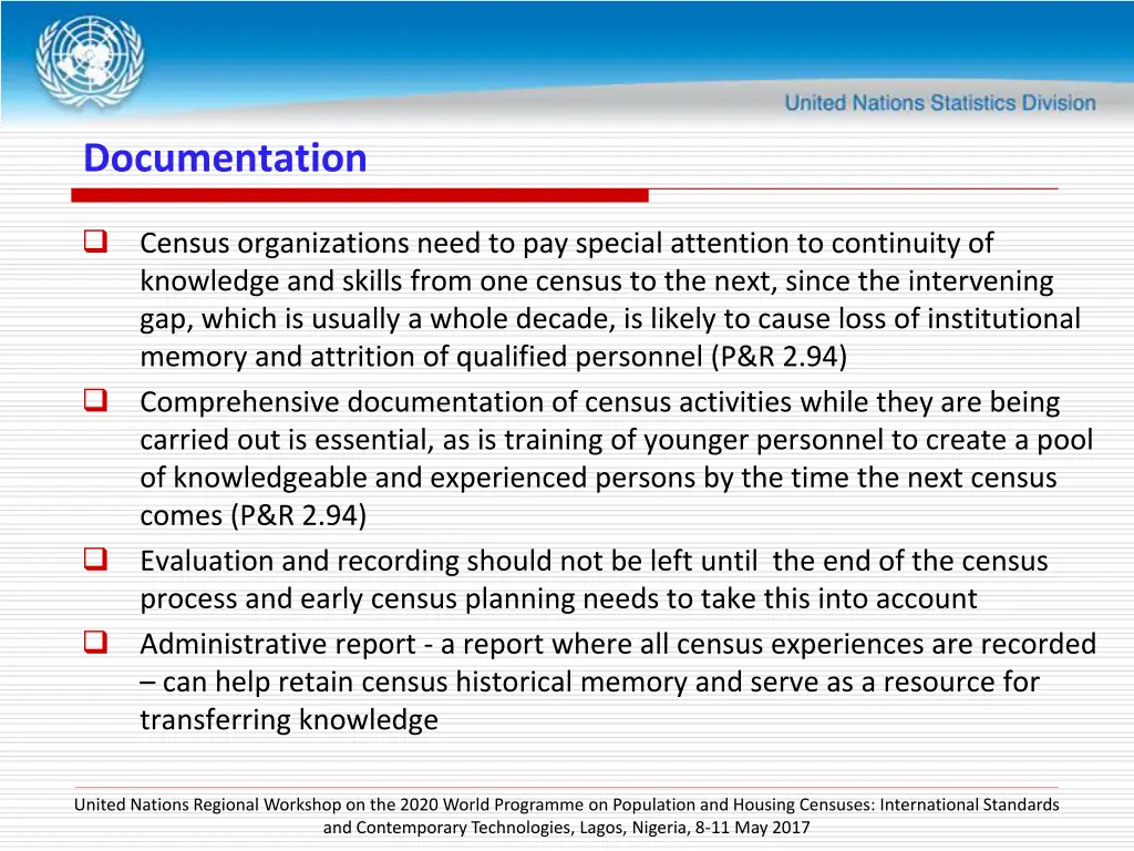 documentation