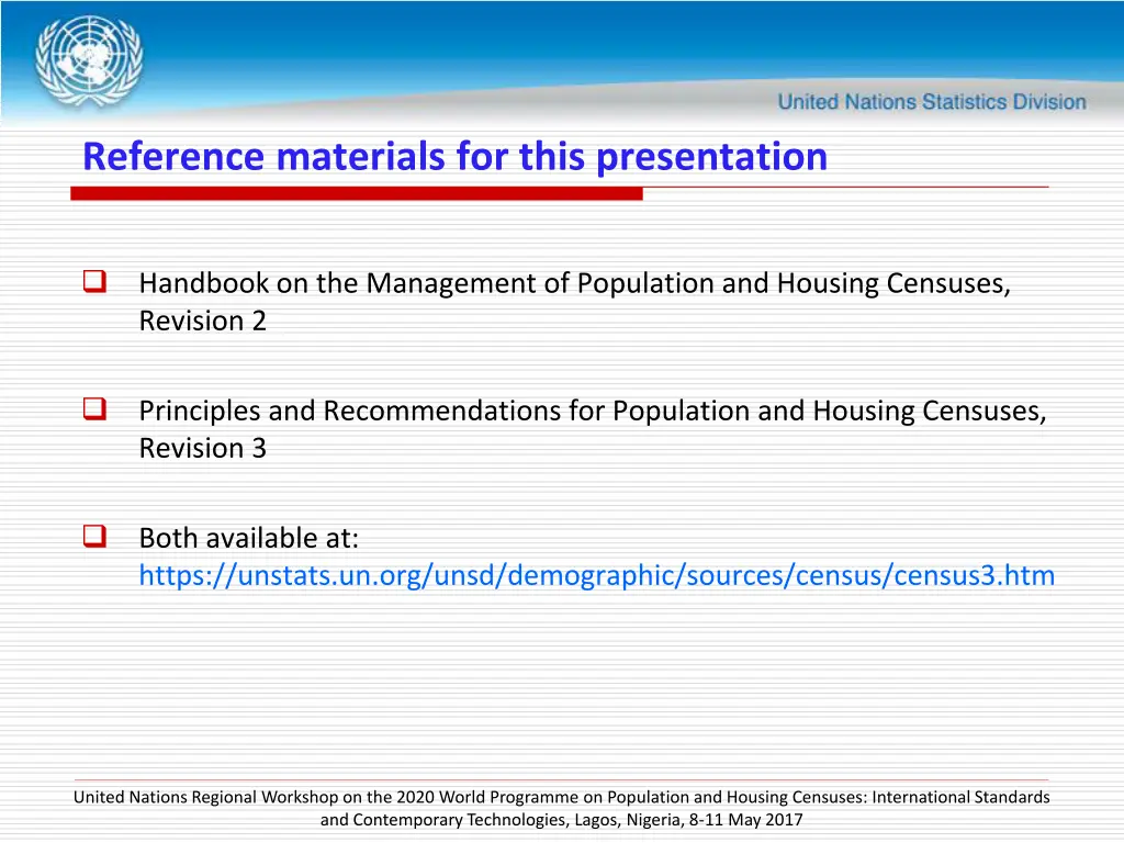 reference materials for this presentation