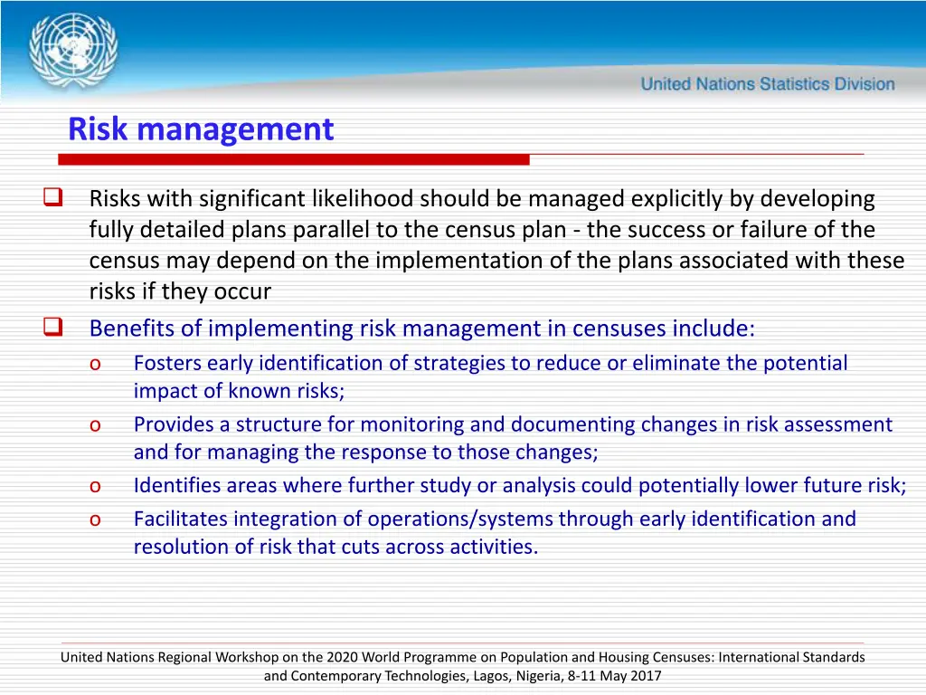 risk management