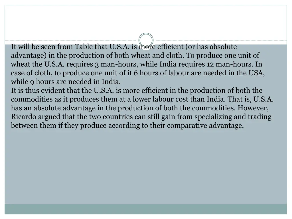 it will be seen from table that u s a is more