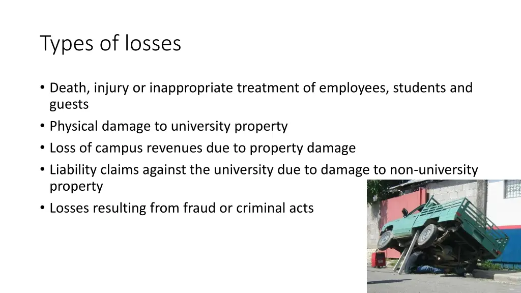 types of losses
