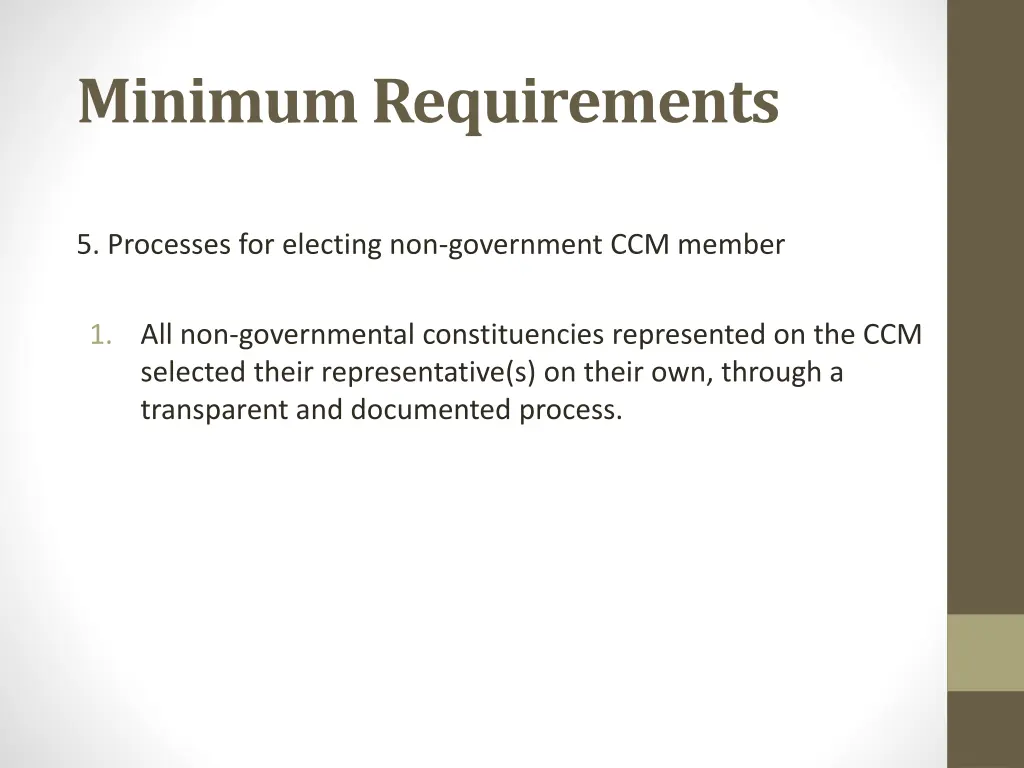 minimum requirements 2