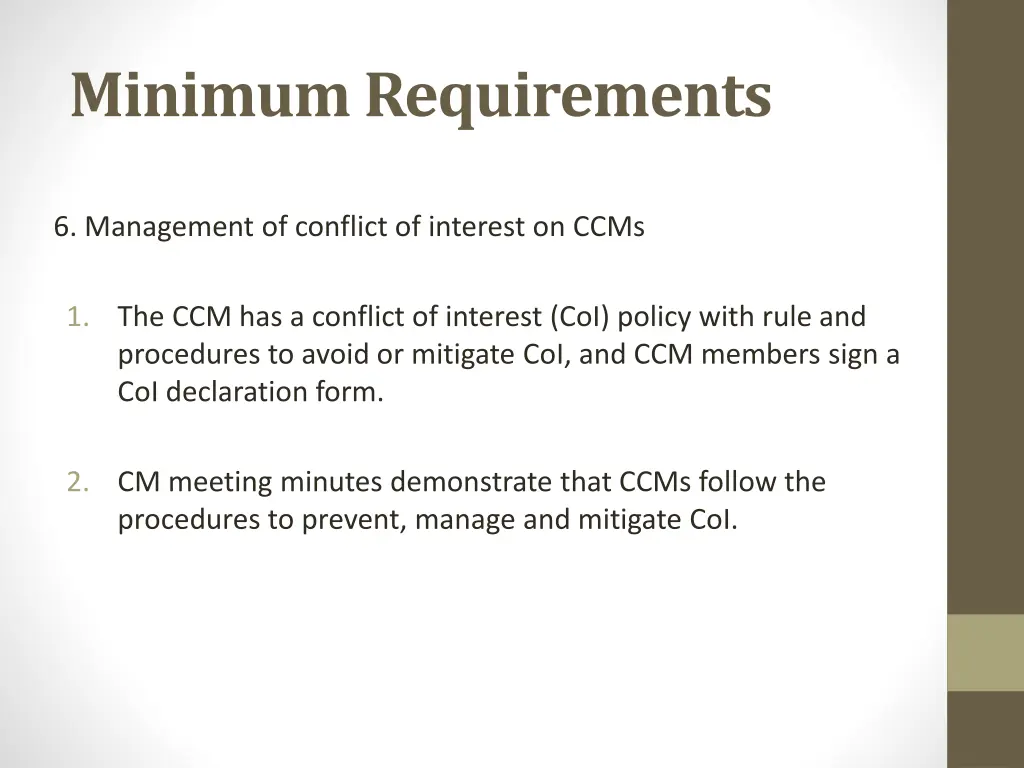 minimum requirements 3