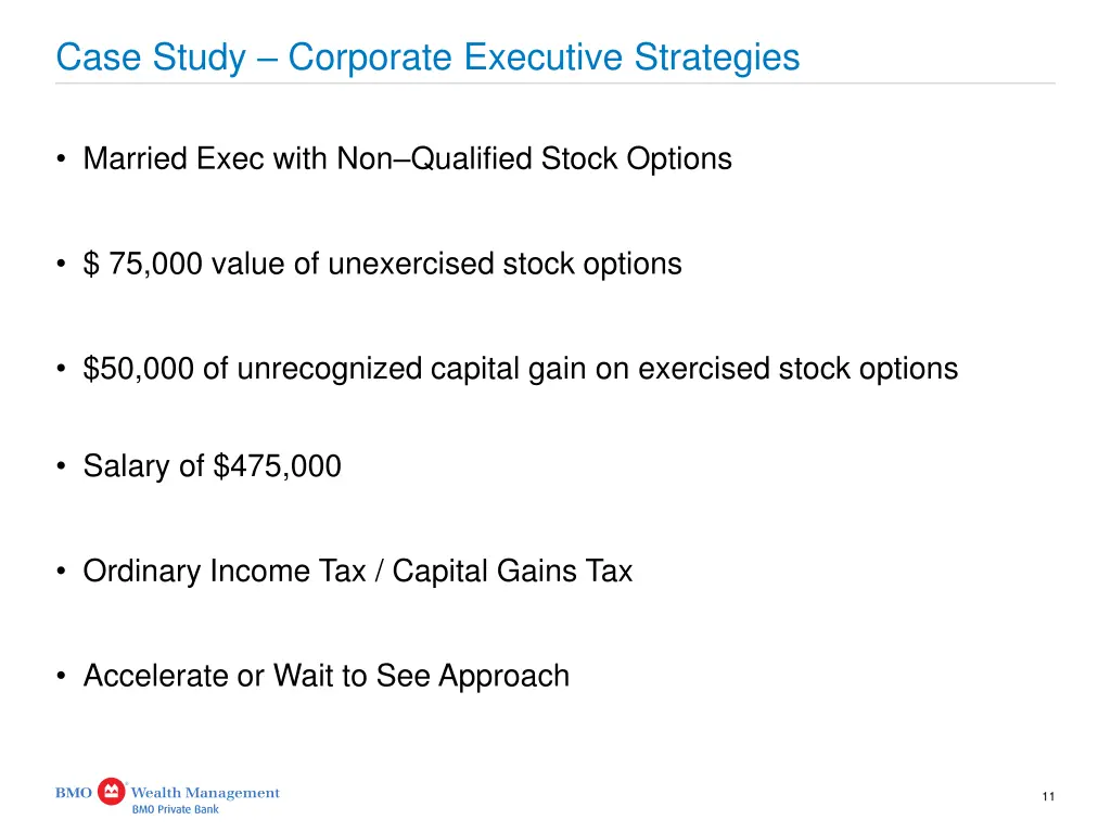 case study corporate executive strategies