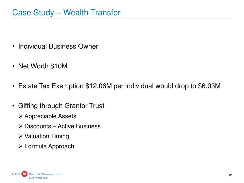 case study wealth transfer