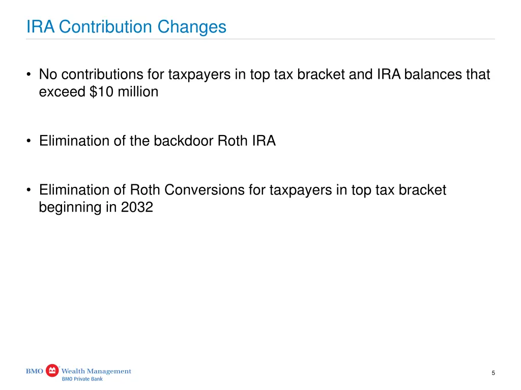 ira contribution changes