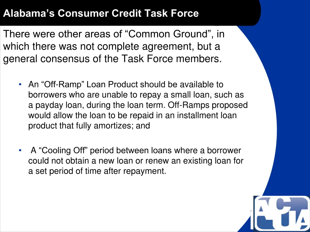 alabama s consumer credit task force 3