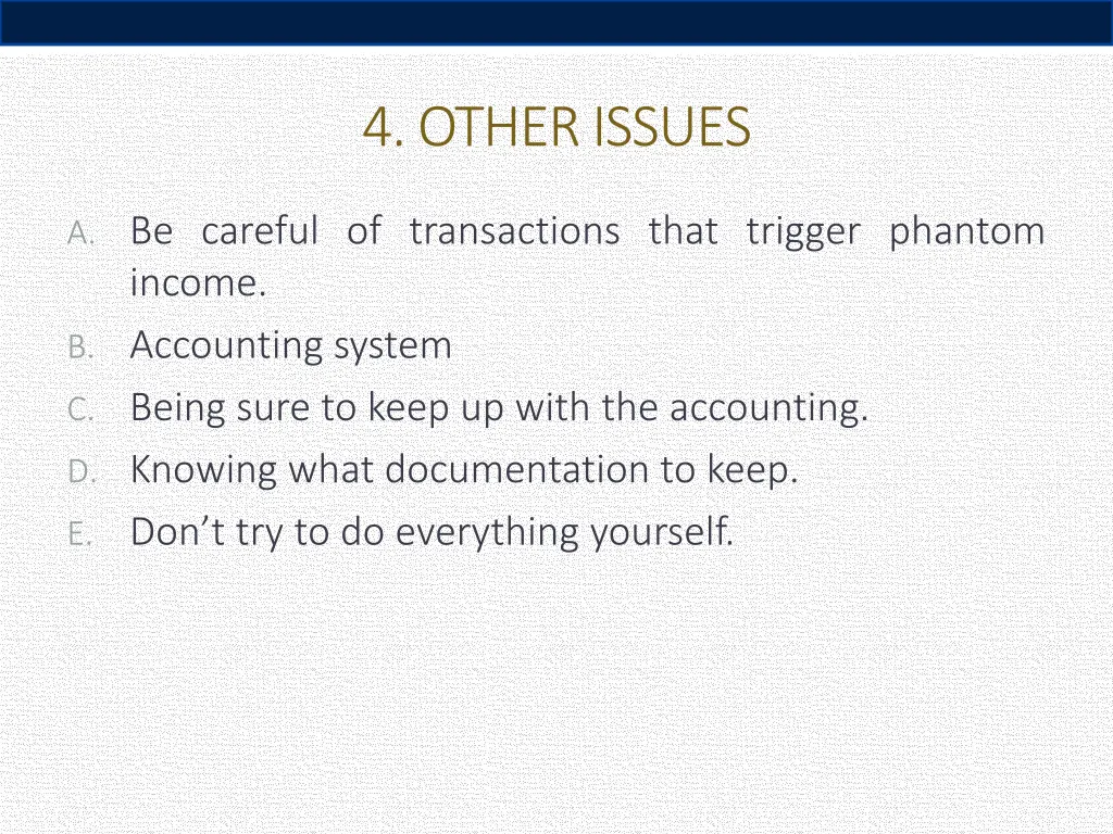 4 other issues