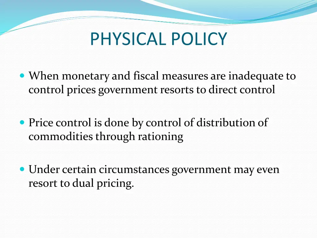 physical policy